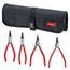 4 Piece Straight Snap Ring Set In Tool Roll