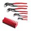 4 Piece Cobra Pliers Set w/ Tool Holder