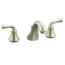 Forte widespread lavatory faucet with traditional lever handles - Brushed Nickel