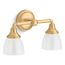 Devonshire Double Sconce (Brushed Moderne Brass), 10571-2GL