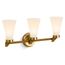 Simplice 3-Light Sconce (Brushed Moderne Brass), 26848-SC03-2GL