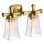 Riff 2-Light Sconce (Brushed Moderne Brass), 31756-SC02-2GL