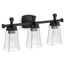 Riff 3-Light Sconce (Matte Black), 31757-SC03-BLL