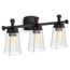 Riff 3-Light Sconce (Matte Black), 31757-SC03-BLL
