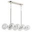 Bellera 10-Light Linear Chandelier (Polished Nickel), 31766-CH10-SNL
