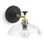 Tone 1-Light Sconce (Black with Brass Trim), 31768-SC01-BML