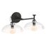Tone 2-Light Sconce (Matte Black), 31769-SC02-BLL