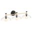 Tone 3-Light Sconce (Black with Brass Trim), 31770-SC03-BML