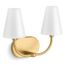 Kernen 2-Light Sconce (Brushed Moderne Brass), 32256-SC02-2GL