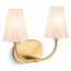 Kernen 2-Light Sconce (Brushed Moderne Brass), 32256-SC02-2GL