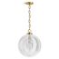 Embra 1-Light Pendant (Brushed Moderne Brass), 32259-PE01-2GL