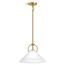 Kernen 1-Light Pendant (Brushed Moderne Brass), 32260-PE01-2GL