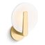 Hint 1-Light Frosted Glass Sconce (Brushed Moderne Brass), 38396-SC01-2GL
