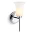 Bellera 1-Light Frosted Glass Sconce (Polished Chrome), 38404-SC01-CPL