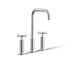 Widespread Bathroom Sink Faucet w/ Cross Handles, 1.2 GPM (Polished Chrome), K-14408-3-CP