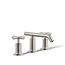Widespread Bathroom Sink Faucet w/ Cross Handles, 1.2 GPM (Vibrant Polished Nickel), K-14410-3-SN