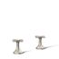 Cross Bathroom Sink Faucet Handles (Vibrant Brushed Nickel), K-27010-3-BN