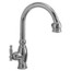 Vinnata Single Control Pull-Down Spray Kitchen Sink Faucet - Polished Chrome