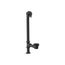 Vintage 1-1/2" Pop-Up Bath Drain For Above, Through-The-Floor Freestanding Bath (Matte Black), K-7159-BL