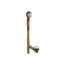 Clearflo Brass Toe Tap Bath Drain (Titanium), K-7259-TT
