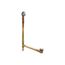 Clearflo Brass Toe Tap Bath Drain (Titanium), K-7265-TT
