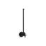 1/2" Npt Angle Supply w/ Stop w/ Cross Handle, Annealed Vertical Tube (Matte Black), K-7638-BL