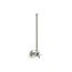 1/2" Npt Angle Supply w/ Stop w/ Cross Handle, Annealed Vertical Tube (Polished Nickel), K-7638-SN
