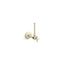 1/2" Angle Supply w/ Stop, Cross Handle, Rigid Vertical Tube (French Gold), K-7653-AF
