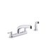 Triton 1.5 Gpm Kitchen Faucet w/ Swing Spout, Sidespray, Lever Handles (Polished Chrome), K-810T21-4AHA-CP
