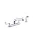 Triton 1.5 Gpm Kitchen Faucet w/ Swing Spout, Sidespray, Wristblade Handles (Polished Chrome), K-810T21-5AHA-CP