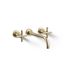 Purist Wall-Mount Bathroom Faucet Trim w/ Cross Handles, 1.2 Gpm (French Gold), K-T14414-3-AF