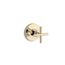 Purist Mastershower Volume Control Valve Trim w/ Cross Handle (French Gold), K-T14490-3-AF