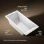 Underscore 66" x 32" Rectangular Drop-In Bathtub with Reversible Drain (White)