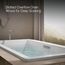 Underscore 72" x 36" Rectangular Drop-In Bathtub with Center Drain (White)