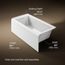 Underscore 60" x 30" Alcove Bathtub with Left Drain (White)