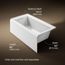 Underscore 60" x 32" Alcove Bathtub with Left Drain (White)