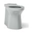 Elongated Toilet Bowl w/ Skirted Trapway (Ice Grey), K-20148-95
