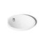 12" Round Drop-In/Undermount/Vessel Bathroom Sink (White), K-20211-0