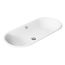 Iron Plains 33" Oval Drop-In/Undermount/Vessel Bathroom Sink w/ White Painted Underside (White), K-20213-W-0