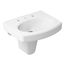 Pinoir 22" Oval Wall-Mount Bathroom Sink (White), K-2035-8-0