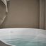 Brazn 66" x 35" Oval Freestanding Bathtub with Center Toe-Tap Drain (White)