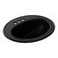 Pennington 20-1/4" Oval Drop-In Bathroom Sink (Black), K-2196-4-7