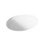 19-1/4" Oval Undermount Bathroom Sink, No Overflow (White), K-2205-0