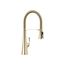 Graze Semi-Professional Kitchen Sink Faucet w/ Three-Function Sprayhead (Vibrant French Gold), K-22061-AF