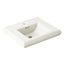 Memoirs Pedestal/Console Table Bathroom Sink Basin w/ Single Faucet-Hole Drilling (Biscuit), K-2239-1-96