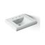 Pedestal/Console Table Bathroom Sink Basin w/ 8" Widespread Faucet Holes (Ice Grey), K-2239-8-95