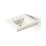 Pedestal/Console Table Bathroom Sink Basin w/ 8" Widespread Faucet Holes (Biscuit), K-2239-8-96