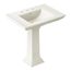 Memoirs Stately 30-3/4" Rectangular Pedestal Bathroom Sink (Biscuit), K-2268-8-96