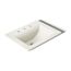 22-3/4" Rectangular Drop-In Bathroom Sink (Biscuit), K-2337-8-96