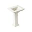 Memoirs Stately 25" Rectangular Pedestal Bathroom Sink (Biscuit), K-2344-1-96